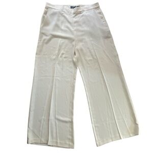 Ralph Lauren Classics Cream Wide-Leg Pants
